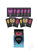 Kama Sutra Get Wet Sex-To-Go Kit with LOVE LIQUID and DIVINE NECTARS sachets for spontaneous intimacy.