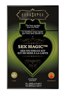 Kama Sutra Sex Magic Sex-To-Go Kit packaging featuring sex essentials for spontaneous intimate moments.