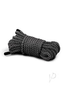 Bondage Couture Nickel Free Rope Black, stylish synthetic restraint for sensual exploration.