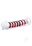 Glas Mr Swirly 10 Inch Glass Dildo Clear and Red - Image 3