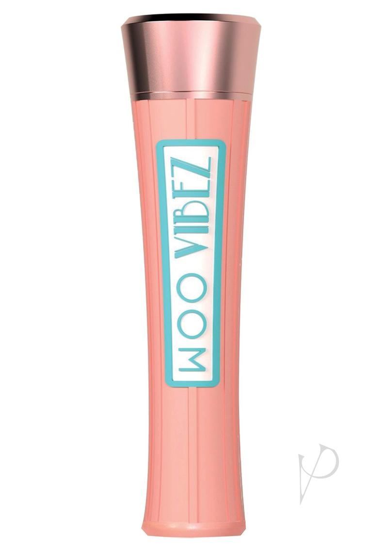 Woo Vibez Rose Gold Vibrator in shades of pink and rose gold for ultimate pleasure and design fitting your contours.