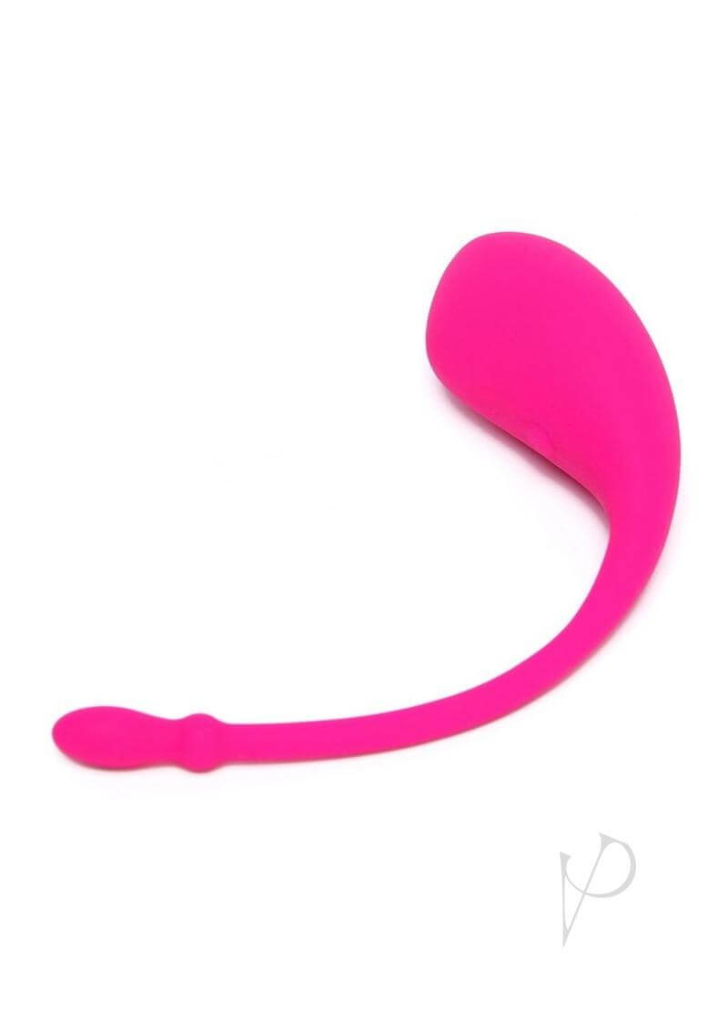 Lovense Lush Bluetooth remote-controlled egg vibrator in pink, IPX7 waterproof design for discreet and powerful pleasure.