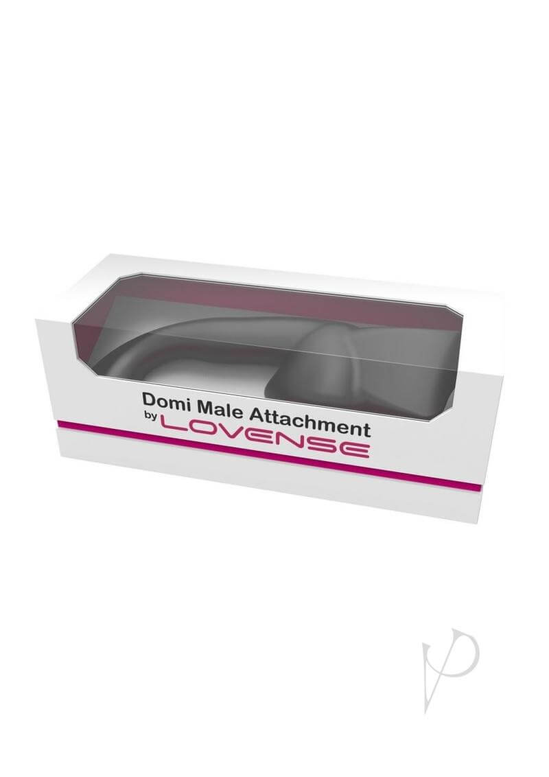 Lovense Domi Prostate and Penis Wand Attachment in packaging for versatile male stimulation