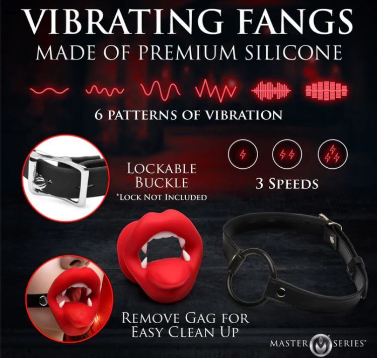 MASTER SERIES VAMPIRE MOUTH GAG VIBRATING-3