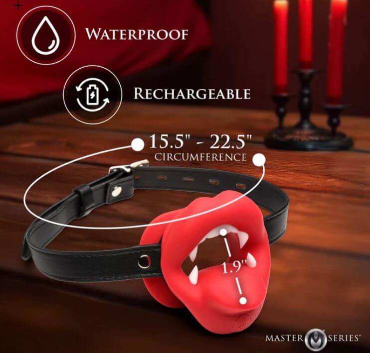 MASTER SERIES VAMPIRE MOUTH GAG VIBRATING-4