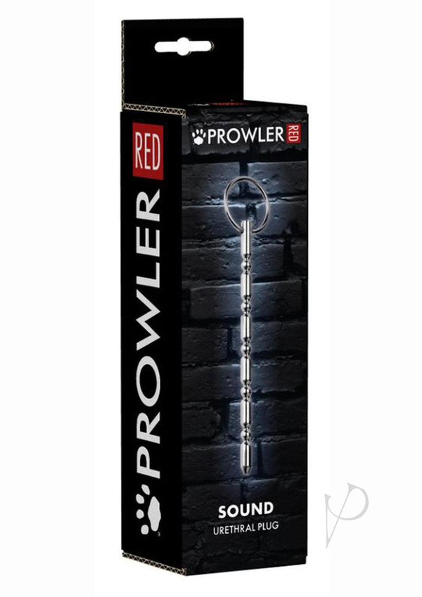 Prowler RED Stainless Steel Sounding packaging, featuring a urethral plug for intense stimulation.