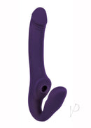 2 Become 1 Silicone Vibrator with Remote Control Purple, double-ended vibrator for clitoral stimulation.