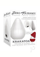 Zero Tolerance Krakatoa Volcano Stroker White and Red unique design for intense self-pleasure and maximum enjoyment.