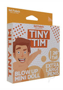 Tiny Tim Blow Up Party Doll Vanilla packaging with cheerful design and product details from Hott Products.