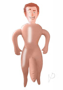 Tiny Tim Blow Up Party Doll Vanilla inflatable novelty for fun party icebreakers and laughter.