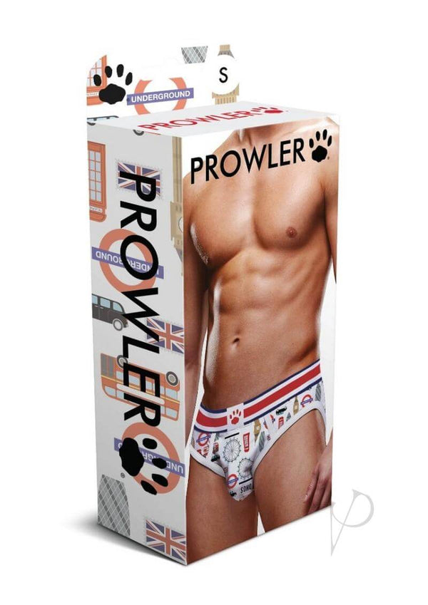 Prowler Soho Brief Large White packaging showcasing stylish underwear with unique design.