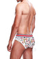 Prowler Soho Brief Large White showcasing a stylish and comfortable design with unique Soho graphics.
