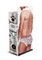 Prowler Soho Brief Large White packaging showing stylish design and branding on a male model's back.
