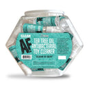Clean AF Toy Cleaner Tea Tree 36 Pc Display showcasing easy-to-use antibacterial spray bottles for personal wellness.