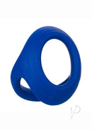 Admiral Cock and Ball Silicone Dual Ring Blue, soft and stretchy dual-ring support for intimacy.
