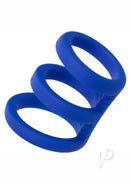 Admiral Triple Silicone Cock Cage Blue featuring three supportive silicone rings for enhanced performance.
