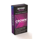 Crown Super Thin Sensitive Latex Condoms 12 Pack packaging featuring premium quality and ultra-thin design.