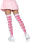 Argyle Knit Over The Knee Socks Os Pink-1