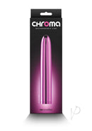 Chroma Classic Rechargeable Vibrator 7 Inch Pink packaging with sleek design and modern features.