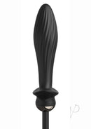 Anal Fantasy Elite Auto-Throb Inflatable Vibrating Plug in sleek black silicone design.