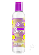 ID 3 Some 3-in-1 Flavored Lubricant Passion Fruit 4 Oz bottle with tropical design.