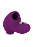 Evolved Sucker For You Silicone Clitoral Stimulator Purple with soft suction ring and sleek design.