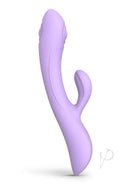 Bunny and Clyde Silicone Rabbit Vibrator Viva Mauve in elegant purple design for dual stimulation.