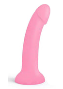 Dildolls Glitzy Silicone Dildo Pink, a pink sequined silicone dildo, designed for pleasure and eye-catching fun.