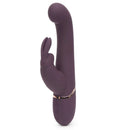 Fifty Shades Freed Come to Bed Slimline Rabbit Vibrator in deep purple with dual stimulation features.