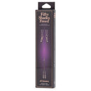 Fifty Shades Freed All Sensation Nipple & Clitoral Chain packaging showcasing elegant body jewelry design.