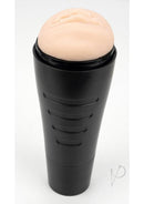 Star Stroker Nina Elle Pussy Stroker Hard Case Vanilla displaying soft realistic opening and firm grip design.