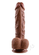 Evolved Realistic Dildo 8 Inch Chocolate with lifelike design and textured details for enhanced pleasure.