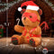 MS Holiday Bear Brown – Plush teddy bear with festive accessories and playful design, perfect for holiday cheer.