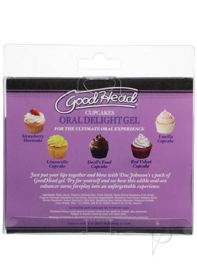 Goodhead Oral Delight Gel Cupcake 5pk-1