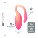 Magic Flamingo Max App Controlled Kegel Vibrator Orange featuring 10 vibration modes and waterproof design.