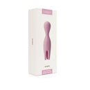 Svakom Nymph G-Spot and Clitoral Vibrator Pale Pink in elegant packaging, showcasing its dual-sided design for pleasure.