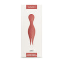 Svakom Siren Double Tongue Clitoral Vibrator Coral packaging showcasing its dual-ended design and features.