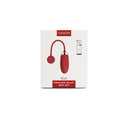 Svakom Ella App Controlled Bullet Vibrator Plum Red packaging on display with app control features.