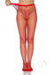 Leg Avenue red spandex industrial net tights, perfect for adding flair to lingerie collections and romantic occasions.