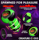 Creature Cocks Eye of the Spawn Vibrating and Squirming Butt Plug features 3 speeds and 7 patterns of vibration.