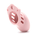 CB-X CB-6000S Pink Male Chastity Cage showcasing the secure and customizable design for optimal play.