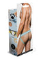 Prowler NYC Jock Extra Small Blue packaging featuring a stylish jock strap design on a model.