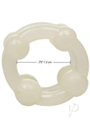 Island Rings Double Stacker Cock Rings Glow in the Dark, silicone, stretchy design for pleasure and excitement.