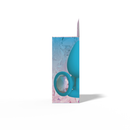 Gemma Clear Iridescent Gem Teal Silicone Anal Plug Large with a shimmering acrylic gemstone packaging.