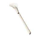 ZALO Calla Dual-Head Vibrating Wand in Ivory White, designed for discreet personal massage and dual stimulation.