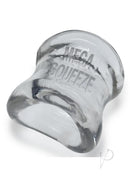 Oxballs Mega Squeeze Ergofit Ballstretcher Clear in a transparent, ergonomic design for comfort and secure fit.