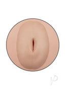 CalExotics Cocky Cop Inflatable Male Love Doll Vanilla close-up view of lifelike love hole for adult play.