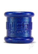 Oxballs Neo Tall Silicone Ball Stretcher Large Blue showcasing sleek design in vibrant blue silicone.