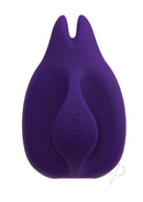 VeDO Huni Silicone Vibrator Deep Purple showing its unique ergonomic design for intuitive pleasure.