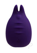 VeDO Huni Silicone Vibrator Deep Purple showing its unique design and playful shape for precise pleasure.